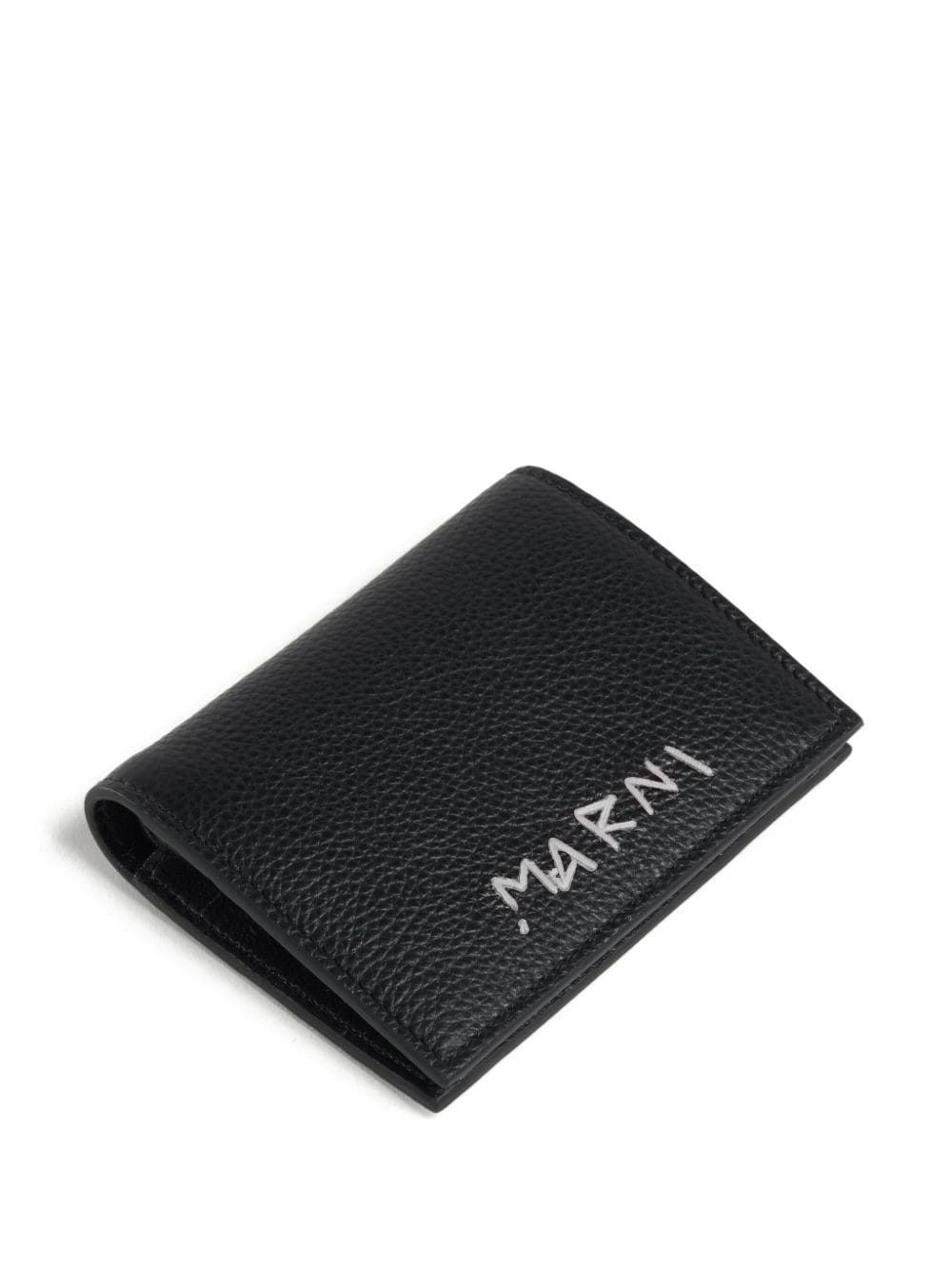 Marni logo-embroidered billfold wallet Men