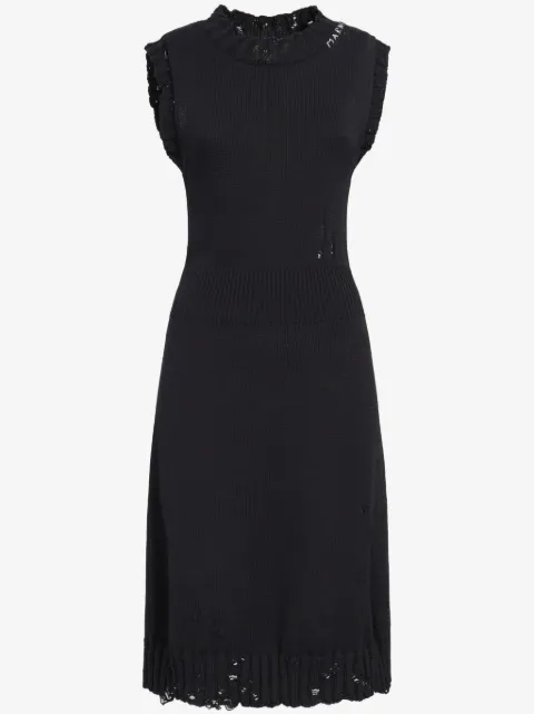 Marni vestido tejido con efecto envejecido