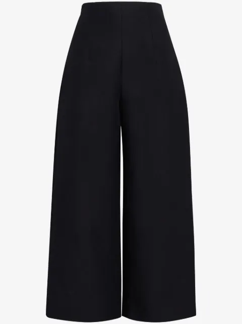Marni high-waisted cropped cotton trousers