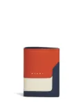 Marni colour-block bi-fold leather wallet - Orange