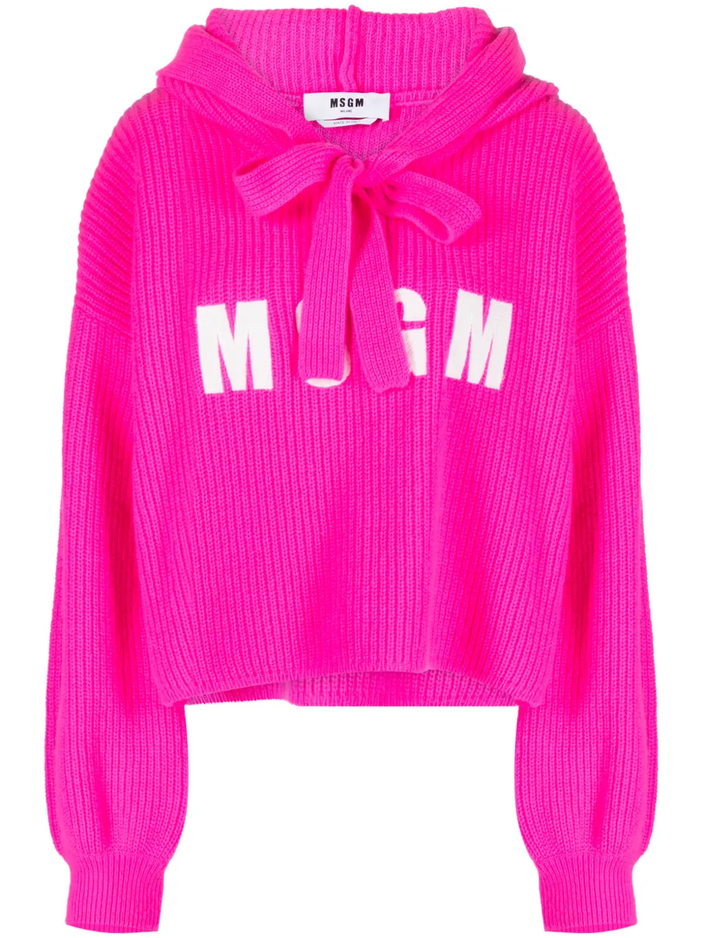 MSGM Hoodie met logopatch Roze