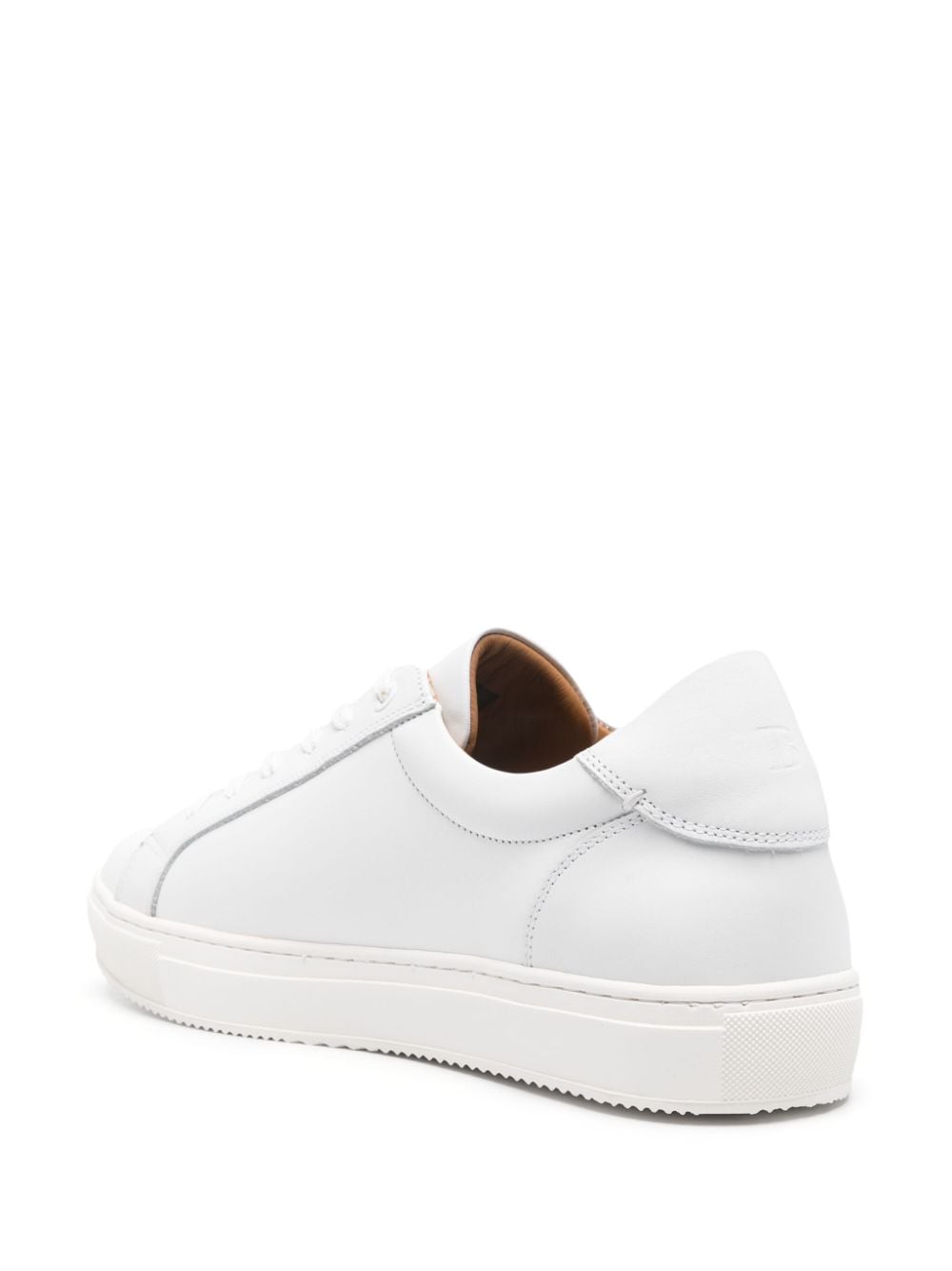 Shop Boggi Milano Panelled Leather Sneakers In Weiss