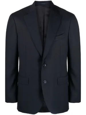 Low Brand double-breasted Blazer | Blue | FARFETCH CA