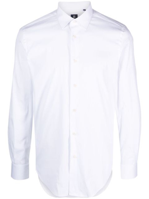 Boggi Milano button-up cotton-blend shirt Men