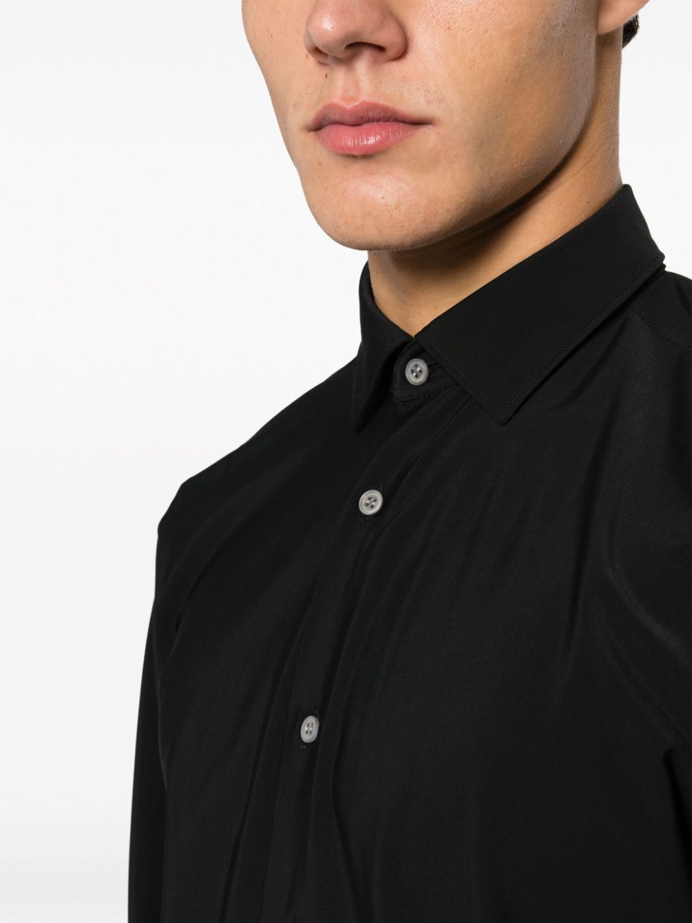 Boggi Milano classic-collar stretch shirt Men