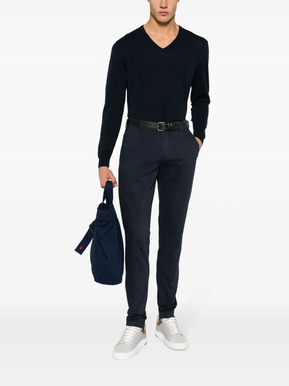 Boggi Milano Straight chino Blauw