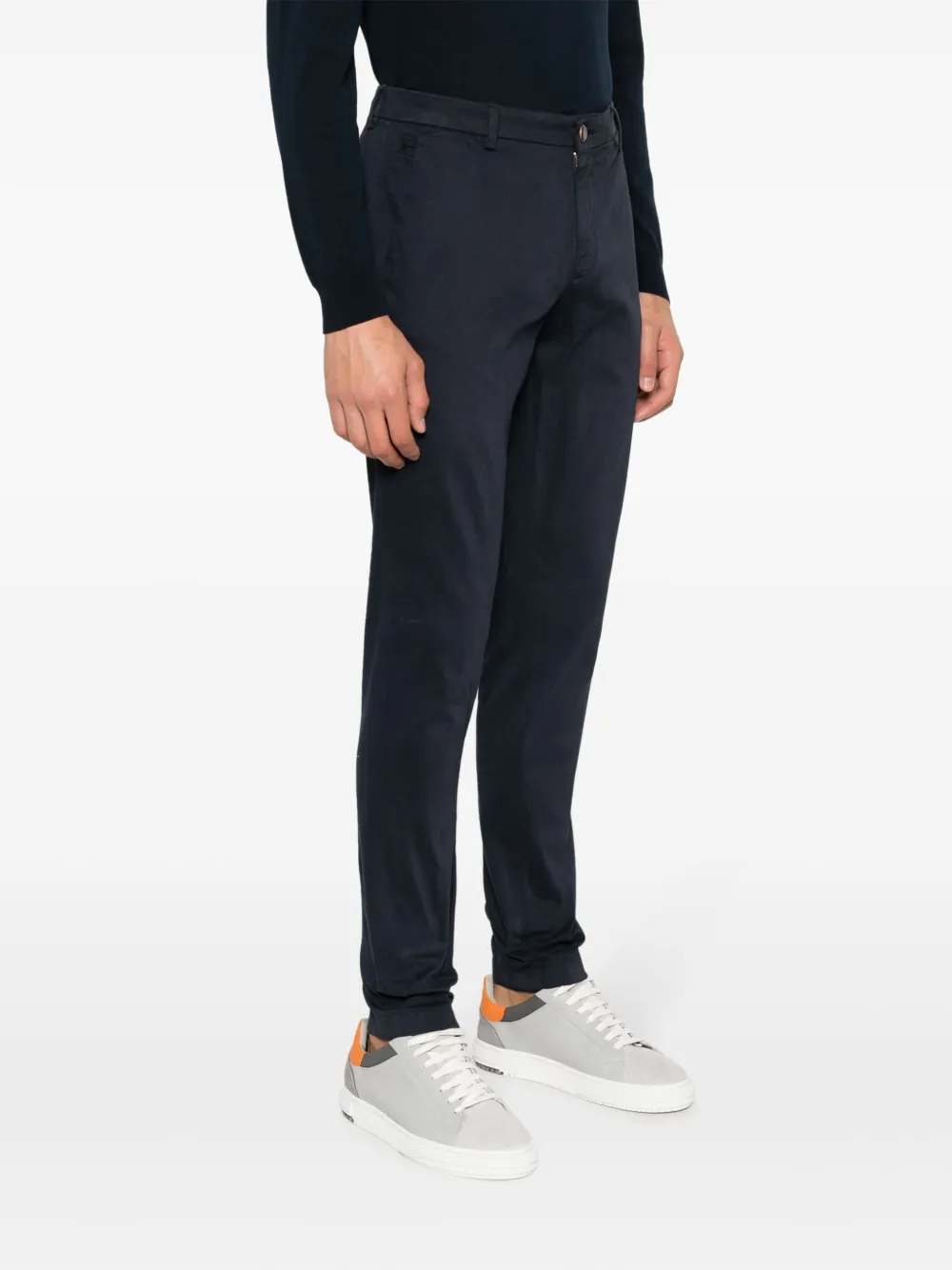 Boggi Milano Straight chino Blauw