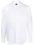 Boggi Milano spread-collar linen shirt - White