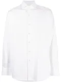 Boggi Milano spread-collar cotton shirt - White