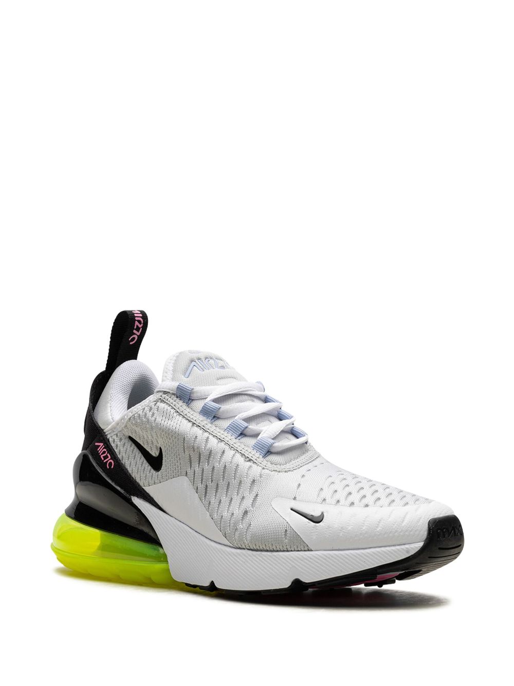 Shop Nike 270 "pure Platinum Volt" Sneakers In White
