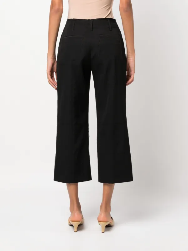 Jacquemus Le Pantalon Cropped Trousers | Black | FARFETCH