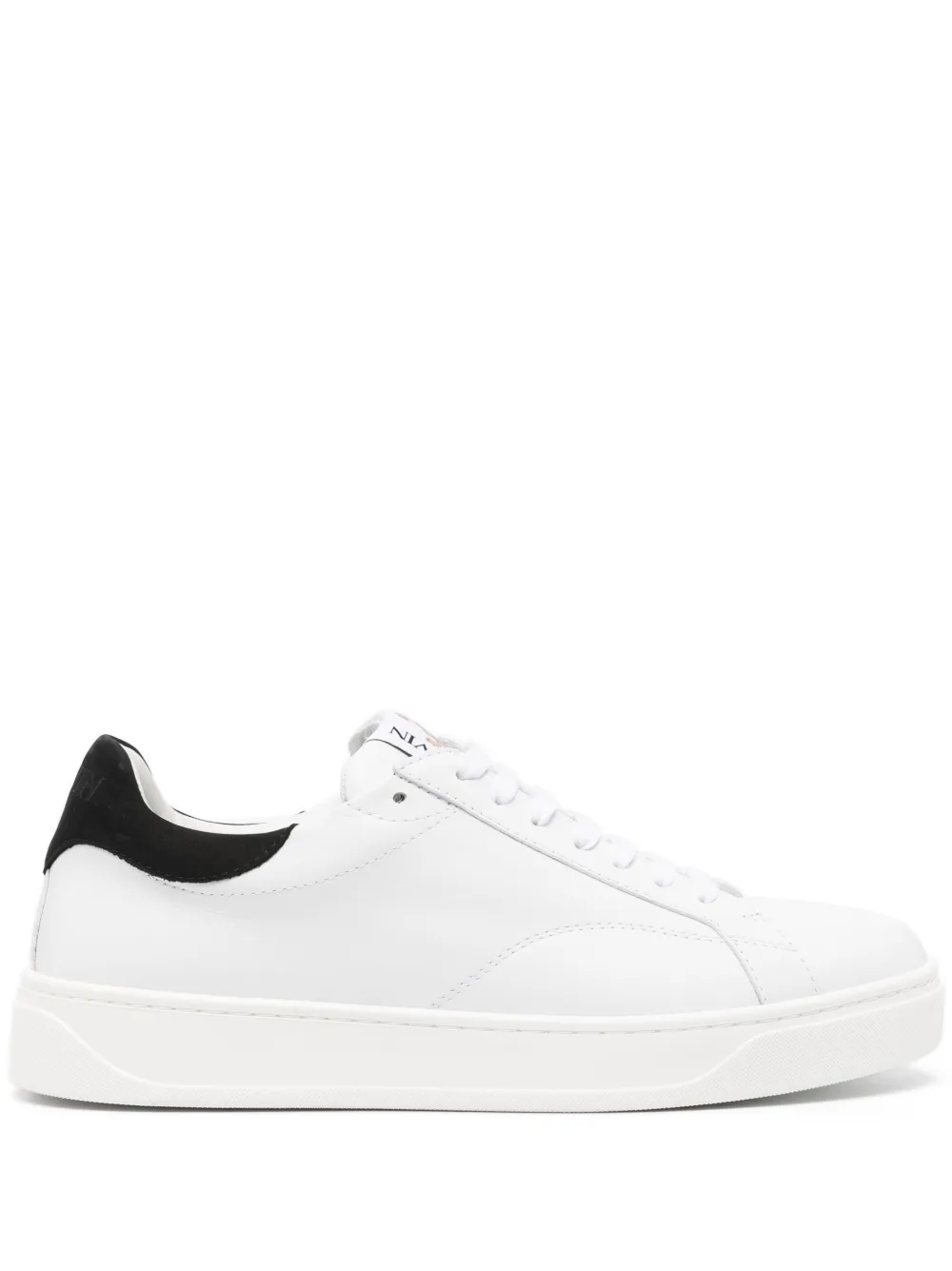 Lanvin Low-top Sneaker In Smooth Calf Leather In White