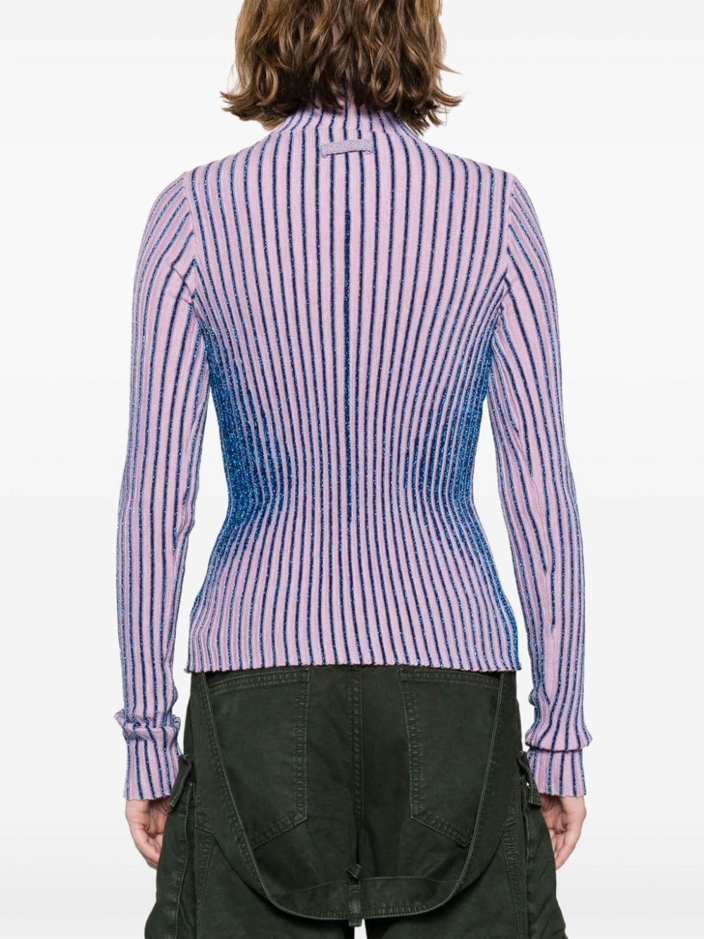 Shop Jean Paul Gaultier The Body Morphing Jumper In Pink