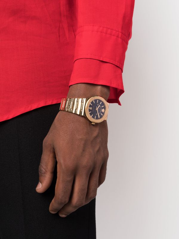 Versace グレカ ロゴ ムーンフェイズ 38mm 腕時計 - Farfetch