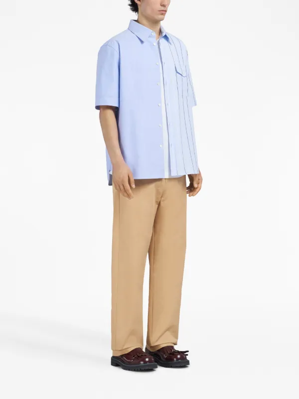 MARNI ストライプシャツ　22ss MARNI - MARNI 22SS ストライプカモシャツ STRIPED CAMO SHIRTの