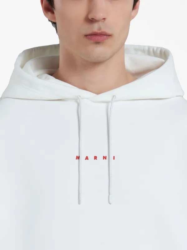 Marni ロゴ パーカー | ホワイト | FARFETCH JP
