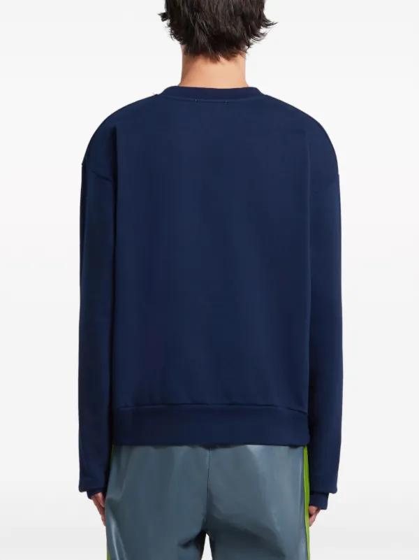 セール⚫︎MARNI⚫︎ネイビースウェット 10Y Marni logo-print Cotton Sweatshirt | Blue | FARFETCH