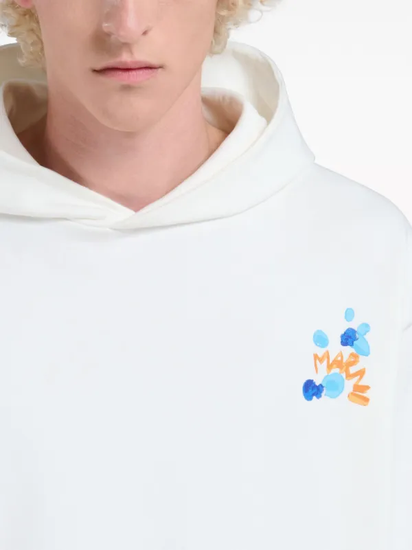 MARNI【ロゴパーカー☆ホワイト】関税送料込 Marni ロゴ パーカー | ホワイト | FARFETCH JP
