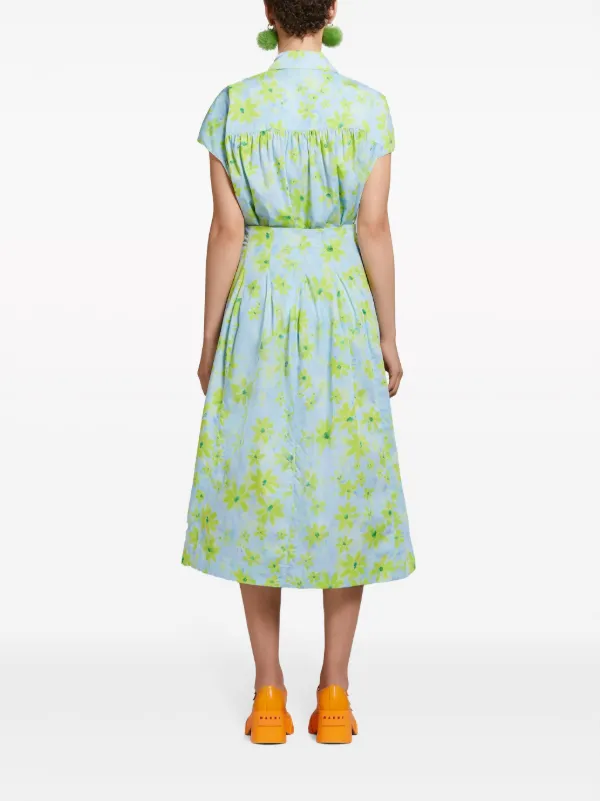 ワンピース MARNI Women Mid Skirts 90911 ABMA1379S0UTC455 89051 BLUE Denim midi skirt in blue - Marni | Mytheresa