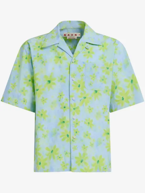 Marni camisa con estampado floral