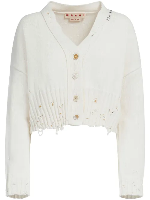 Cardigan à effet-usé - Marni - Modalova
