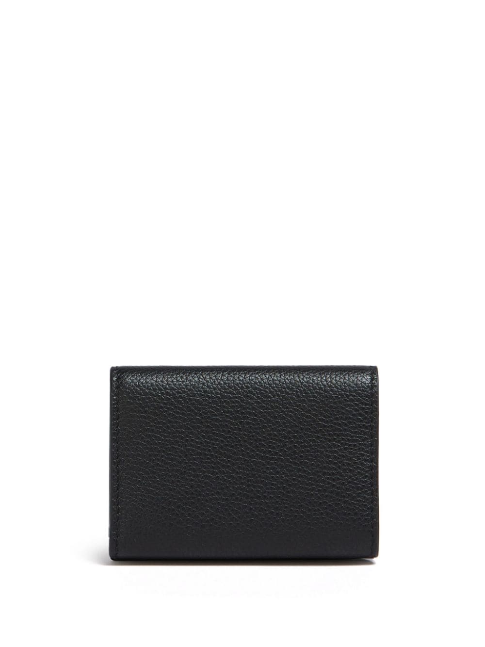 Shop Marni Logo-appliqué Leather Wallet In Black