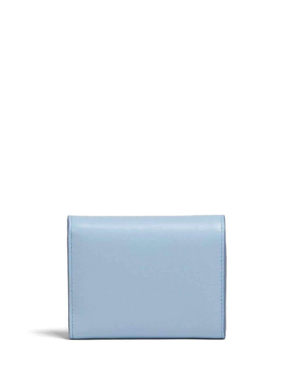 Shop Marni Tri-fold Leather Wallet In Blue