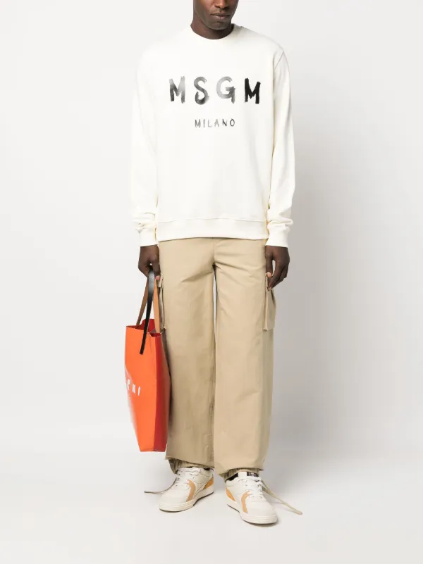 MSGM MILANO ロゴスウェット ホワイト