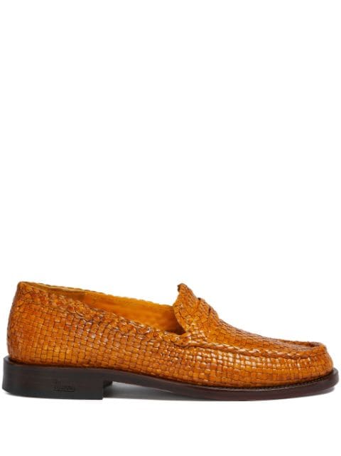 Marni interwoven-design leather loafers