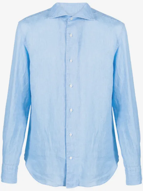 Boggi Milano long-sleeve linen shirt
