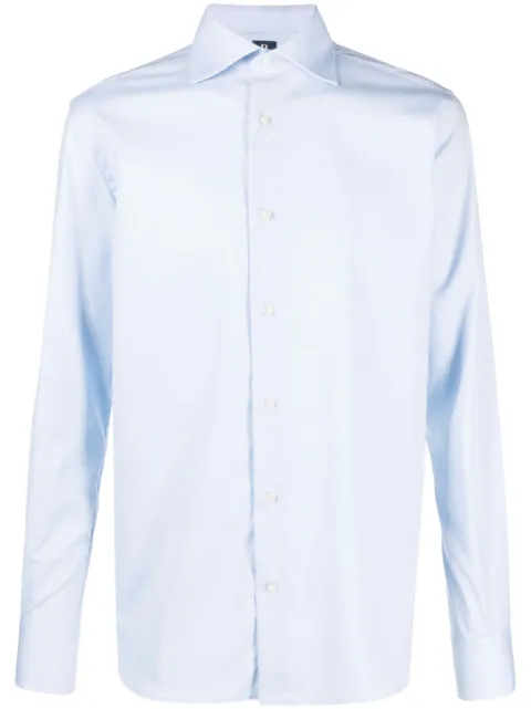 Boggi Milano cutaway-collar cotton shirt 