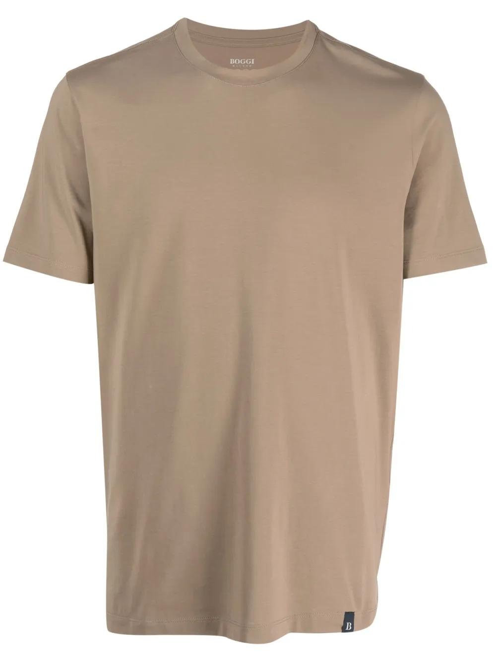 Boggi Milano Katoenen T-shirt Bruin