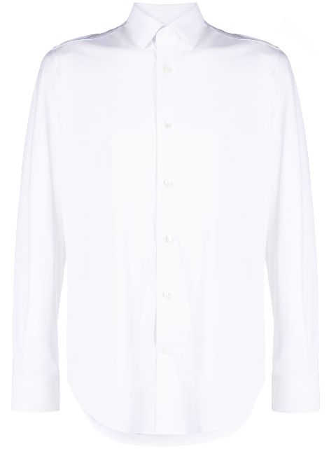 Boggi Milano long-sleeved stretch shirt Men