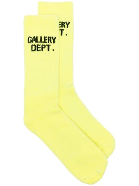 GALLERY DEPT. chaussettes à logo Clean en maille intarsia