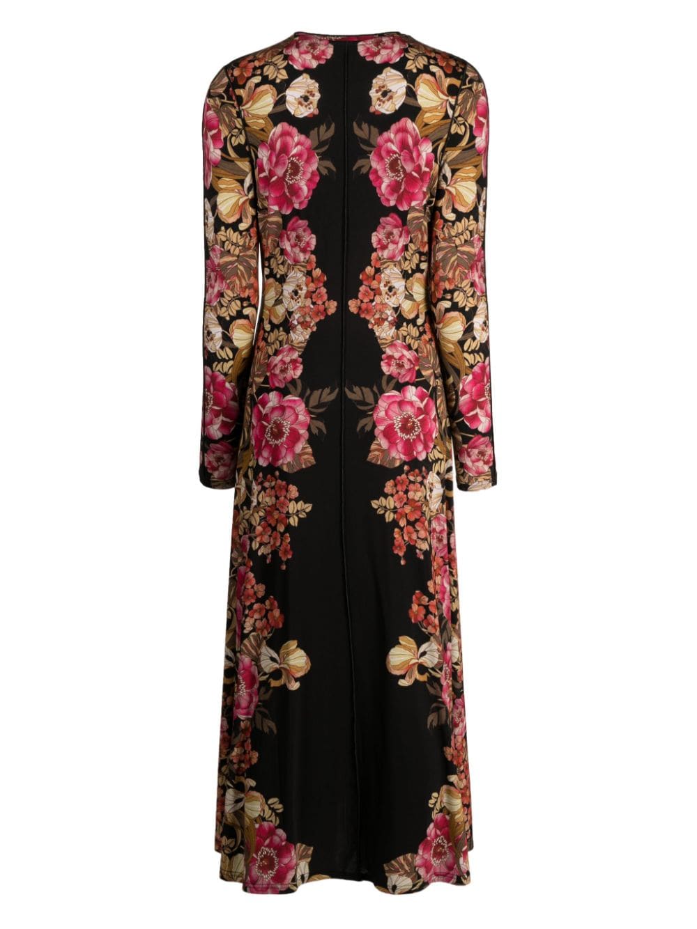 Shop Ted Baker Analou Floral-print Dress In Black
