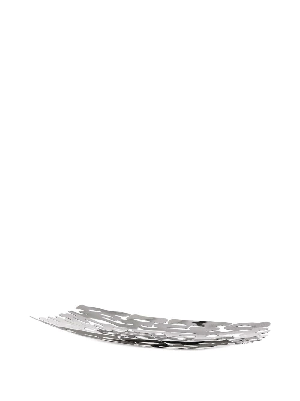 Shop Alessi Bark Concave Centrepiece In Silver