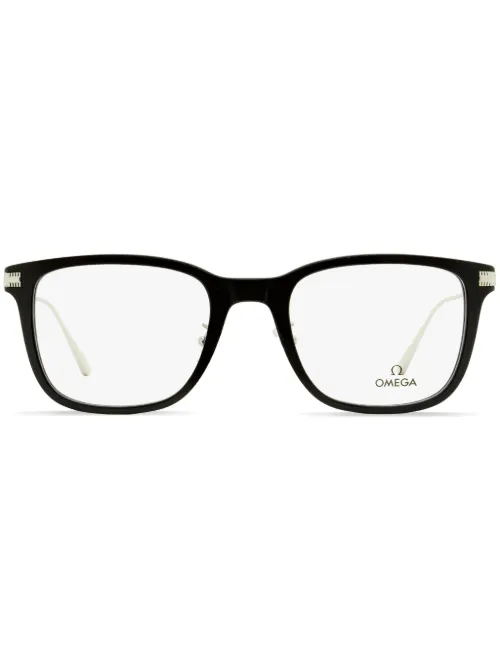 Lunettes de vue rectangulaires à logo gravé - OMEGA EYEWEAR - Modalova