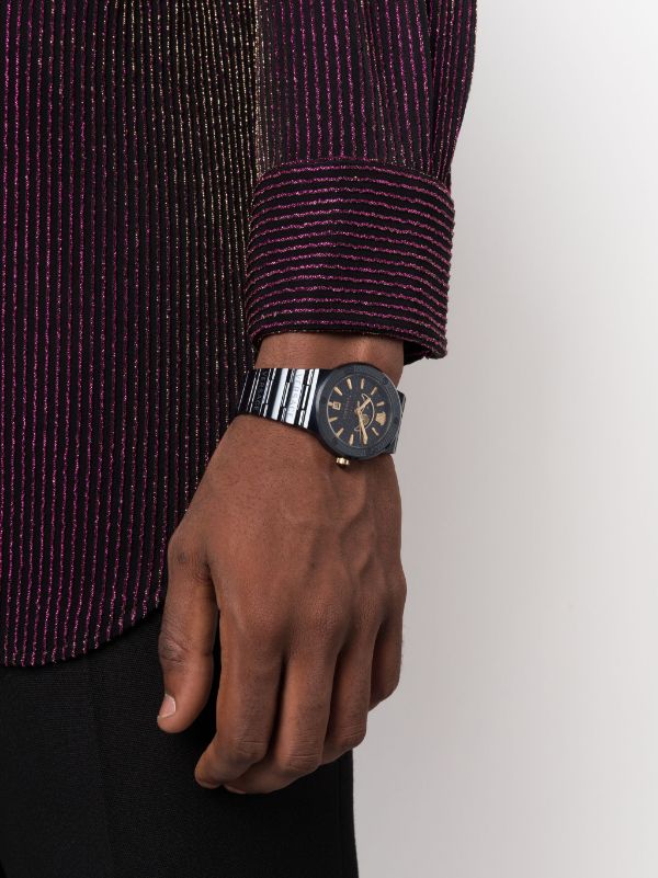 Versace グレカ ロゴ ムーンフェイズ 38mm 腕時計 - Farfetch