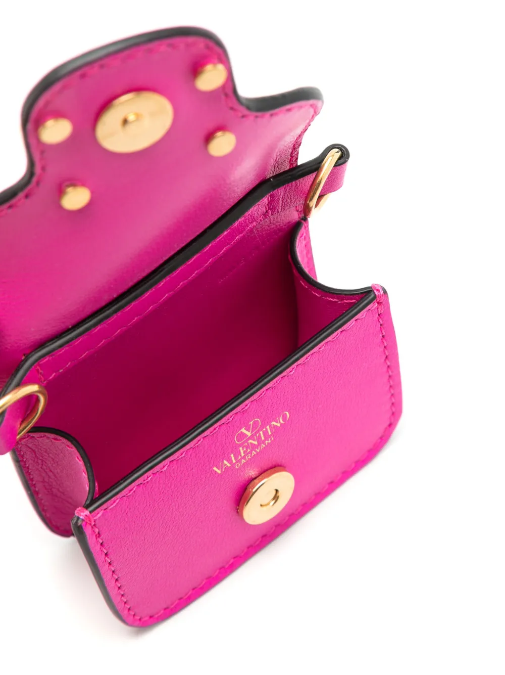 Valentino Garavani AirPods hoesje met logoplakkaat Roze