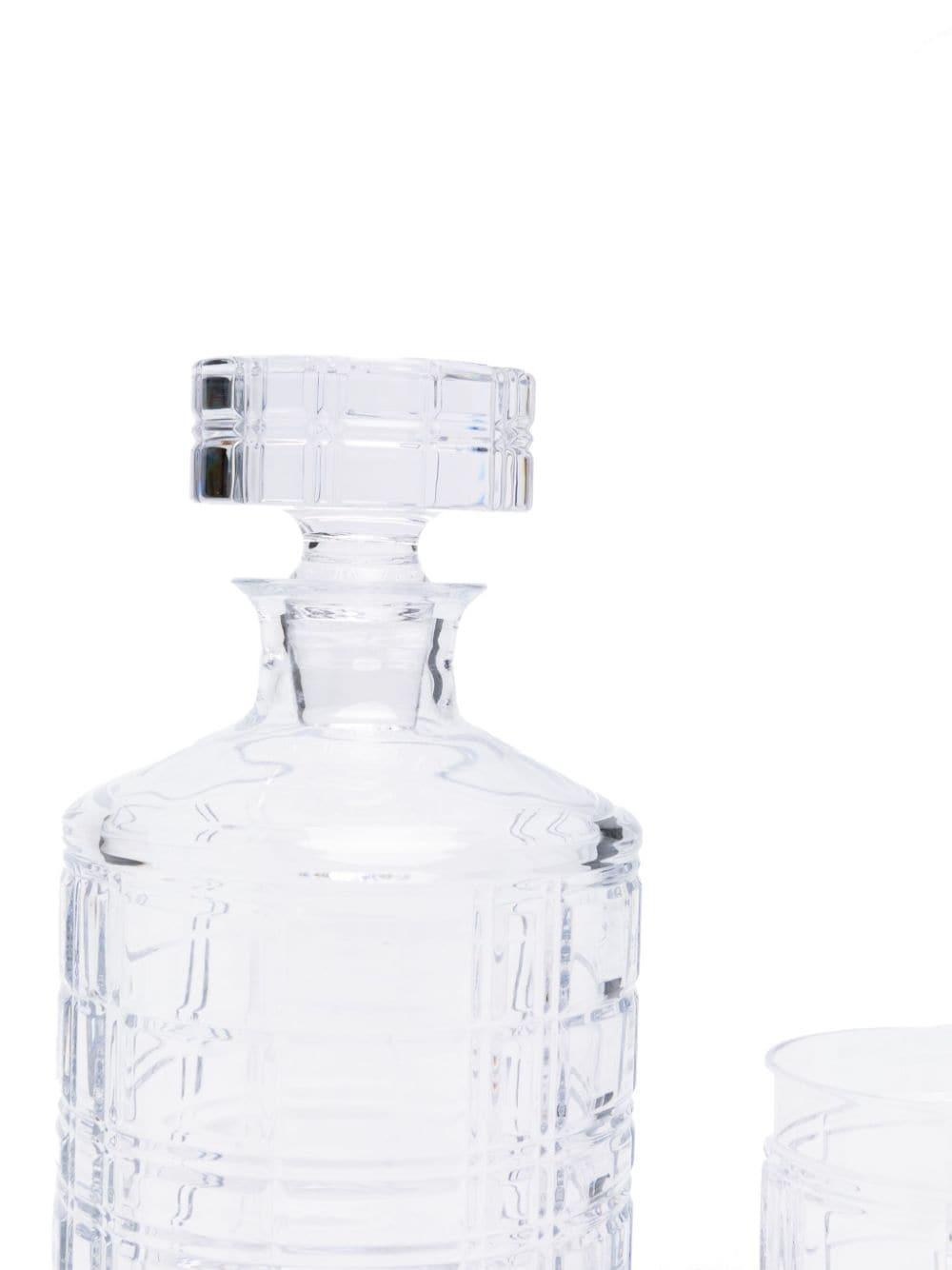 Shop Ralph Lauren Hudson Plaid Glass Gift Set In White