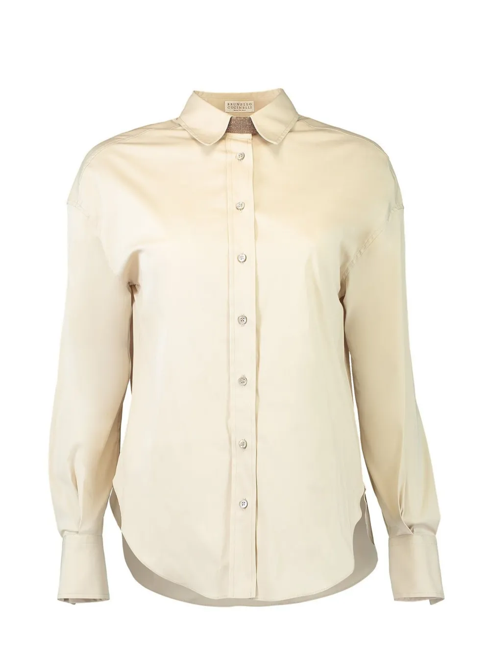 Brunello Cucinelli button-up cotton-blend shirt