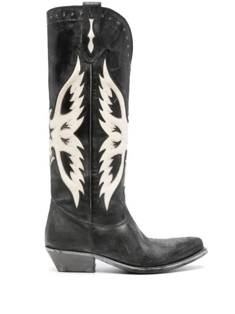 Golden Goose x Suki Waterhouse knee-high Western boots