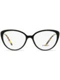 Prada Eyewear 06W cat-eye frame glasses - Brown