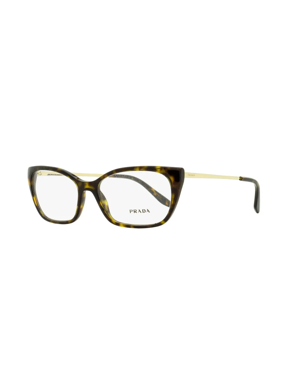 Prada Eyewear Bril met rechthoekig montuur - Bruin