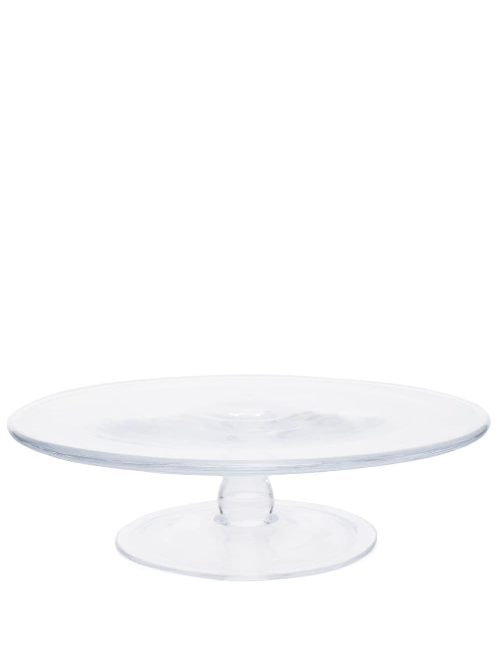 Ralph Lauren Circular-design Glass Cake Stand In Neutrals