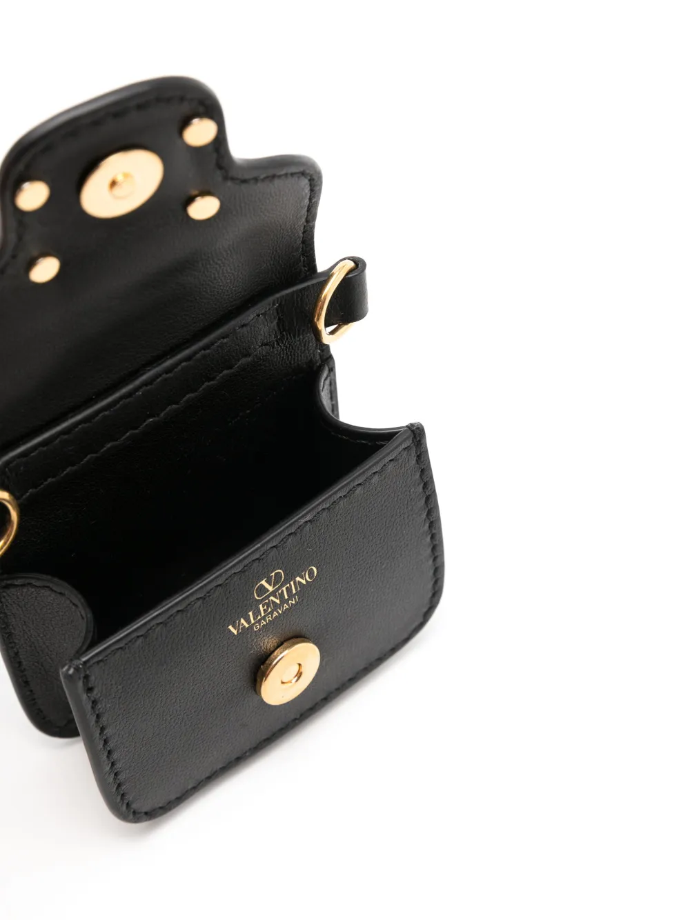 Valentino Garavani AirPods hoesje met logoplakkaat Zwart