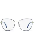 Swarovski 5393 butterfly-frame glasses - Blue