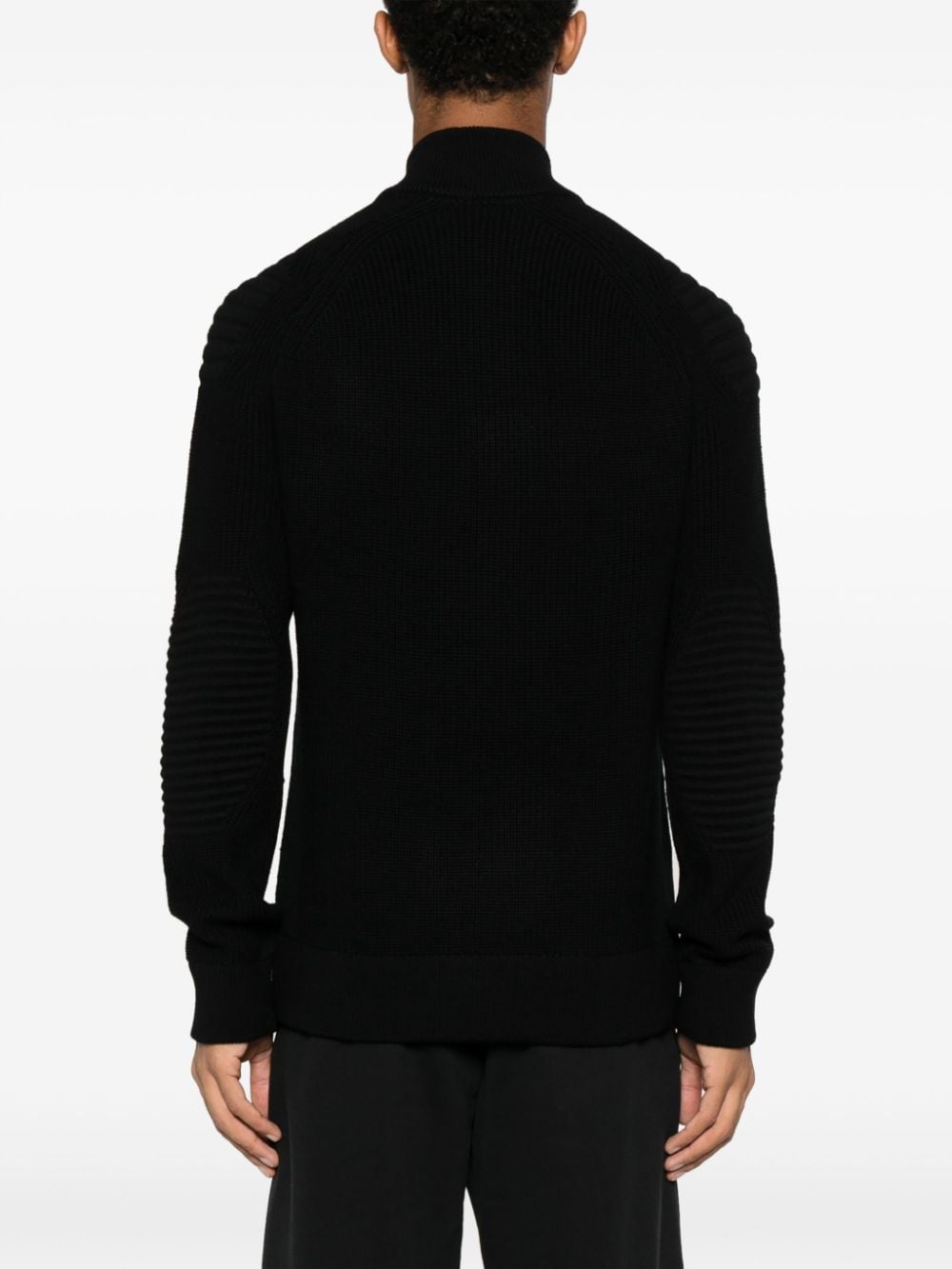 Shop Ralph Lauren High-neck Wool Jumper In Black