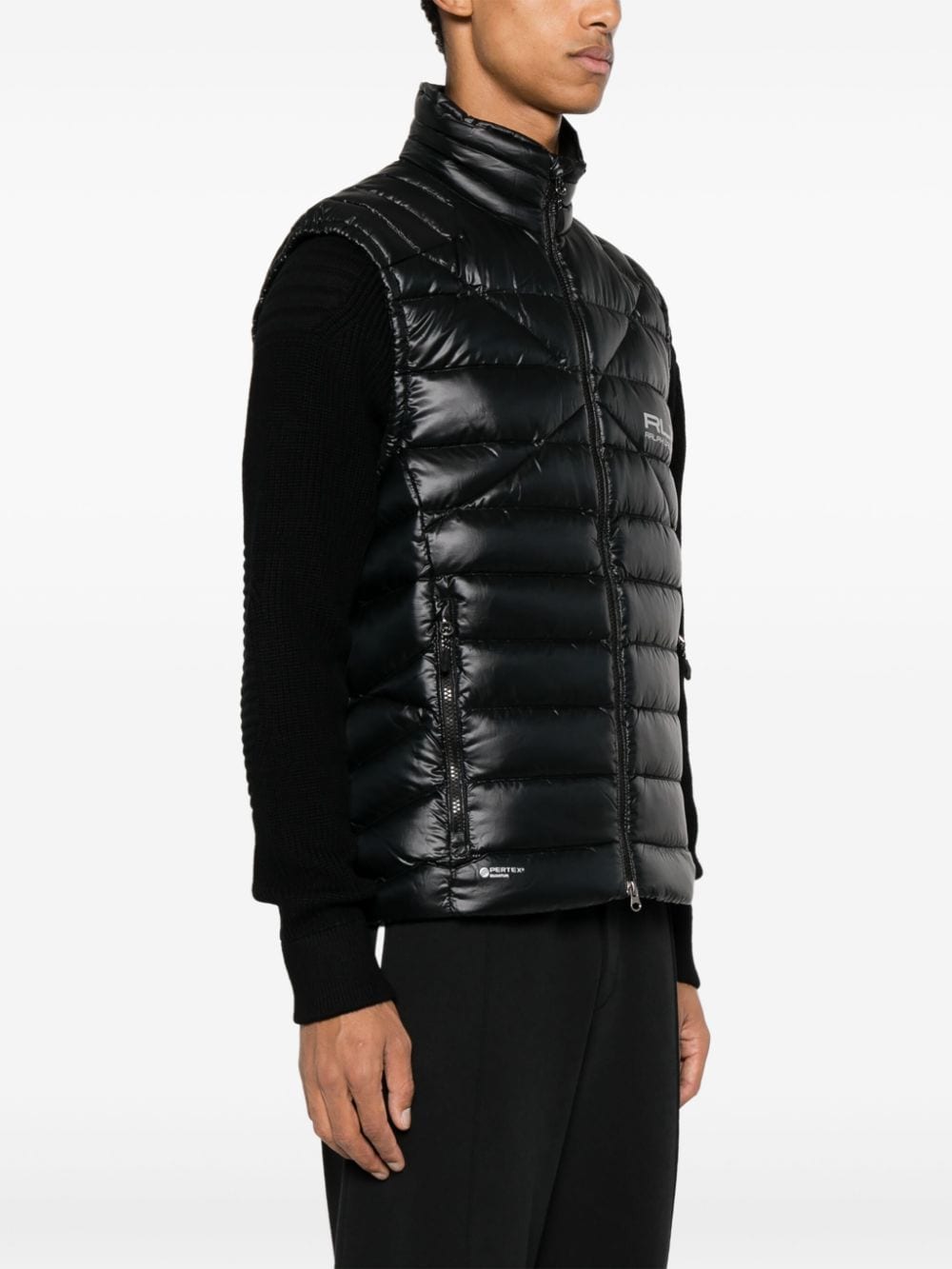 Shop Ralph Lauren Macoy Padded Gilet In Black