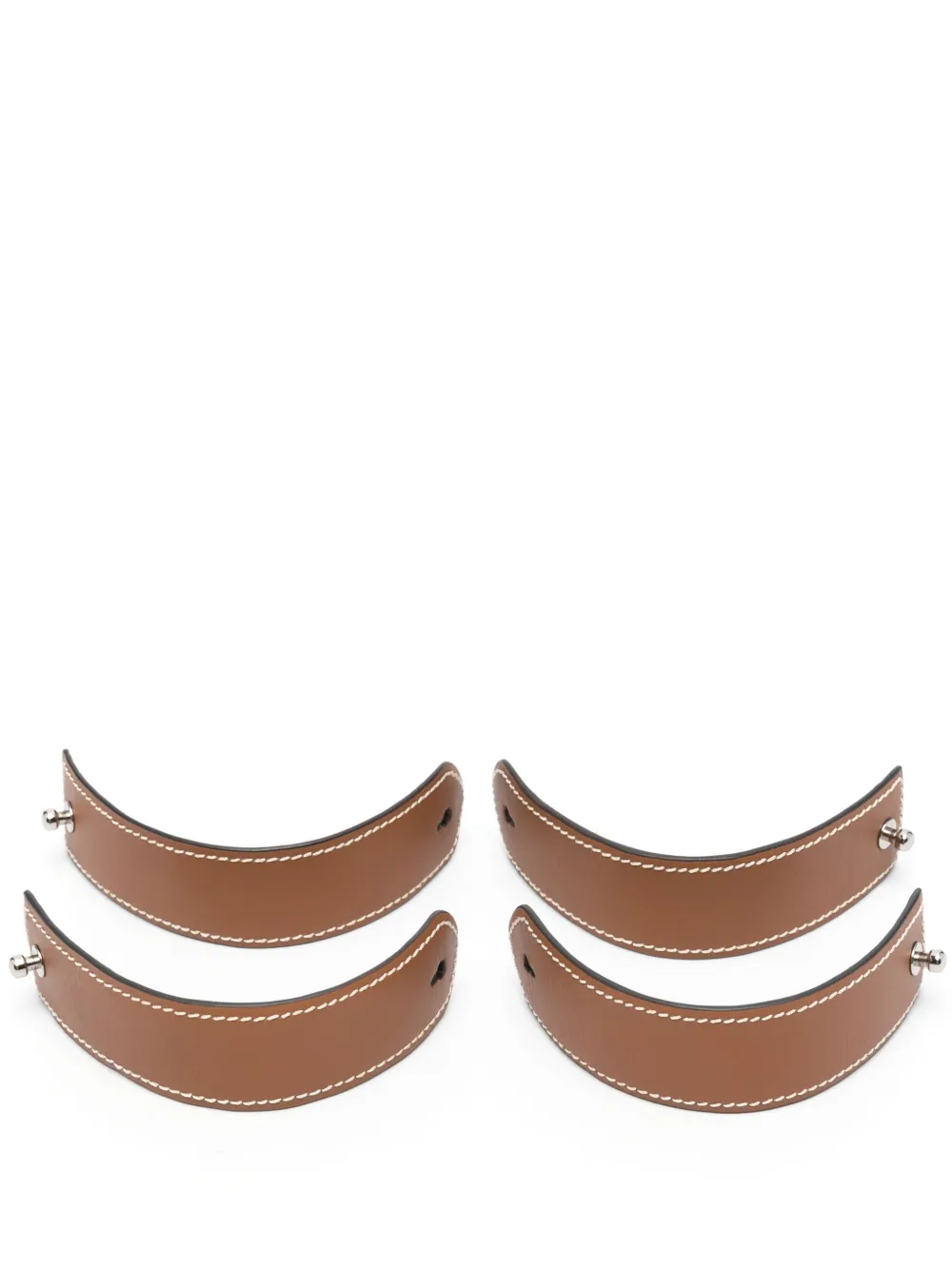 Ralph Lauren Home Wyatt leather napkin rings (set of four) | Table Linens | Image 2